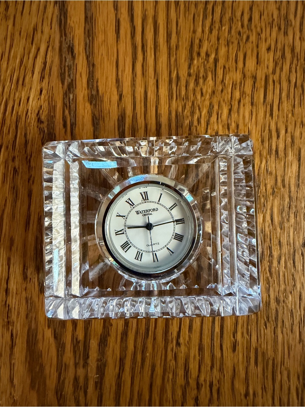 Small Desk Clock by Waterford Crystal